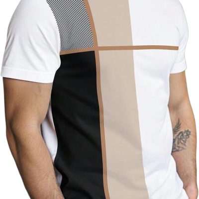 Men’s Casual Short Sleeve Crew Neck Graphic T-Shirt