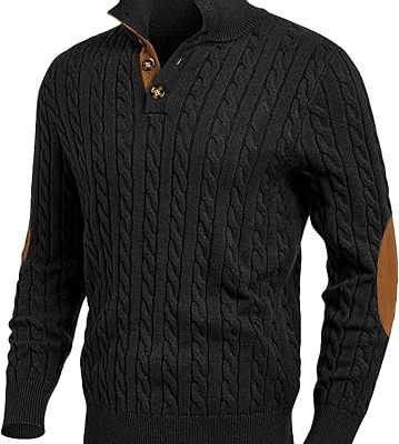 Men’s Vintage-Inspired Knit Pullover – Casual Textured Sweater for Everyday Outfits