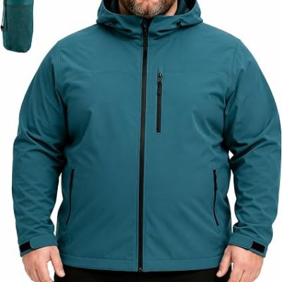 Men's Waterproof Rain Jacket Lightweight Rain Coat