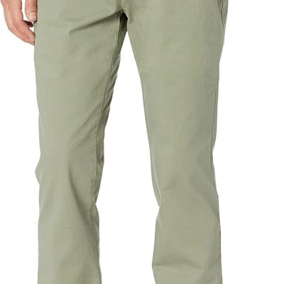 Men's Athletic Fit Chinos, Work Pants, 5-Pocket, Cotton Stretch
