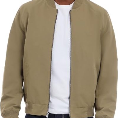 Men's Lightweight Bomber Jacket, Wind and Water Resistant